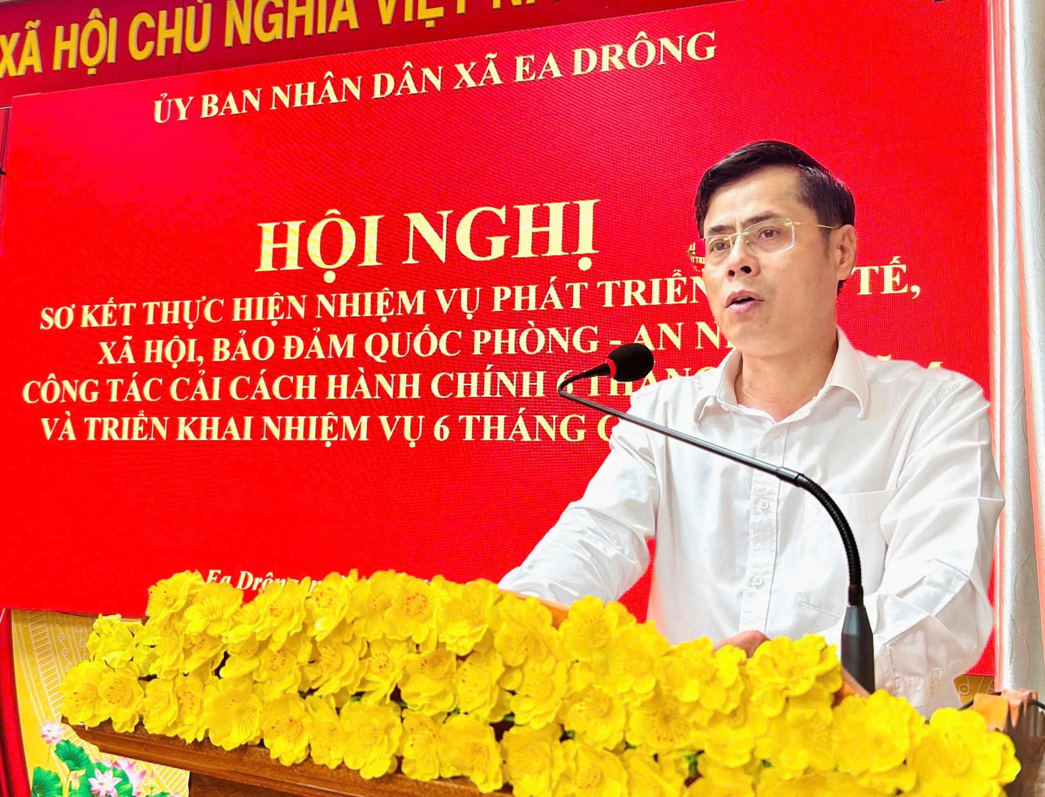 UBND XÃ EA DRÔNG TRIỂN KHAI NHIỆM VỤ 6 THÁNG CUỐI NĂM 2026