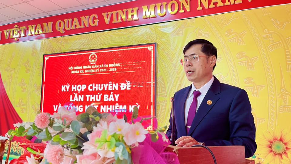 KỲ HỌP CHUYÊN ĐỀ LẦN THỨ BẢY VÀ TỔNG KẾT NHIỆM KỲ 2021–2026 HĐND XÃ EA DRÔNG