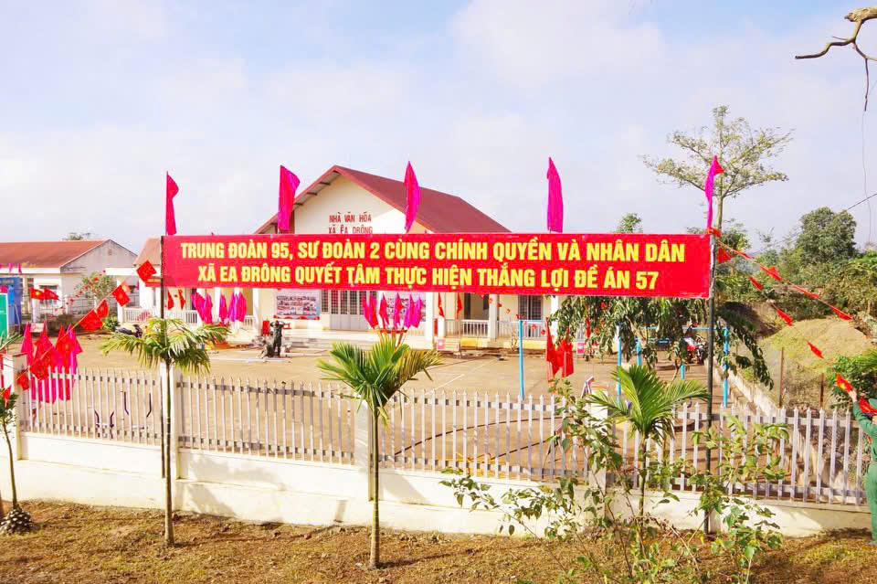 📣TRUNG ĐOÀN 95 – SƯ ĐOÀN 2 TỔ CHỨC THỰC HIỆN ĐỀ ÁN 57 TẠI XÃ EA DRÔNG