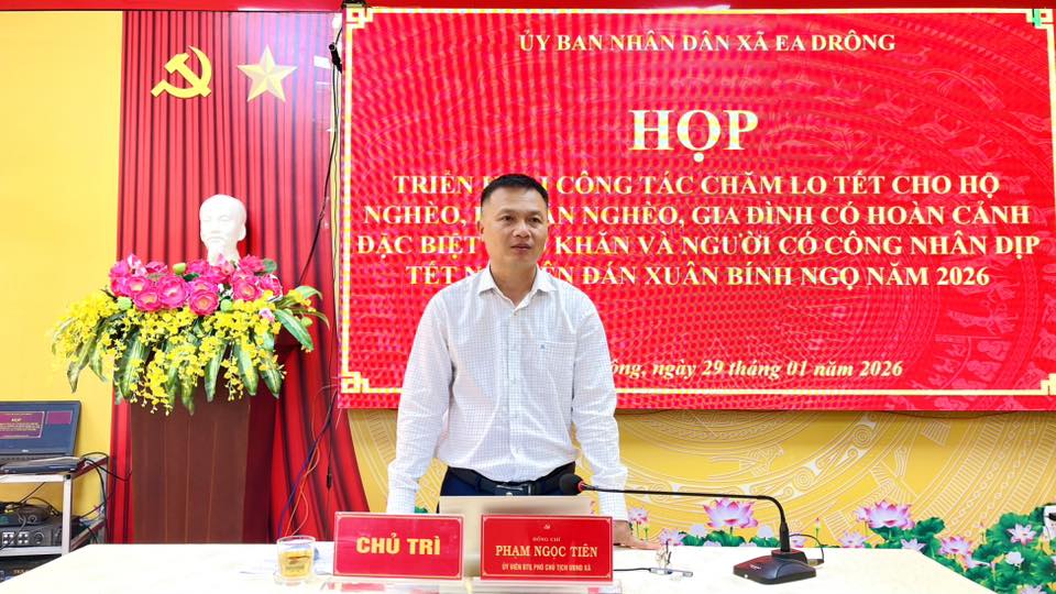 TRIỂN KHAI CÔNG TÁC CHĂM LO TẾT CHO HỘ NGHÈO NĂM 2026